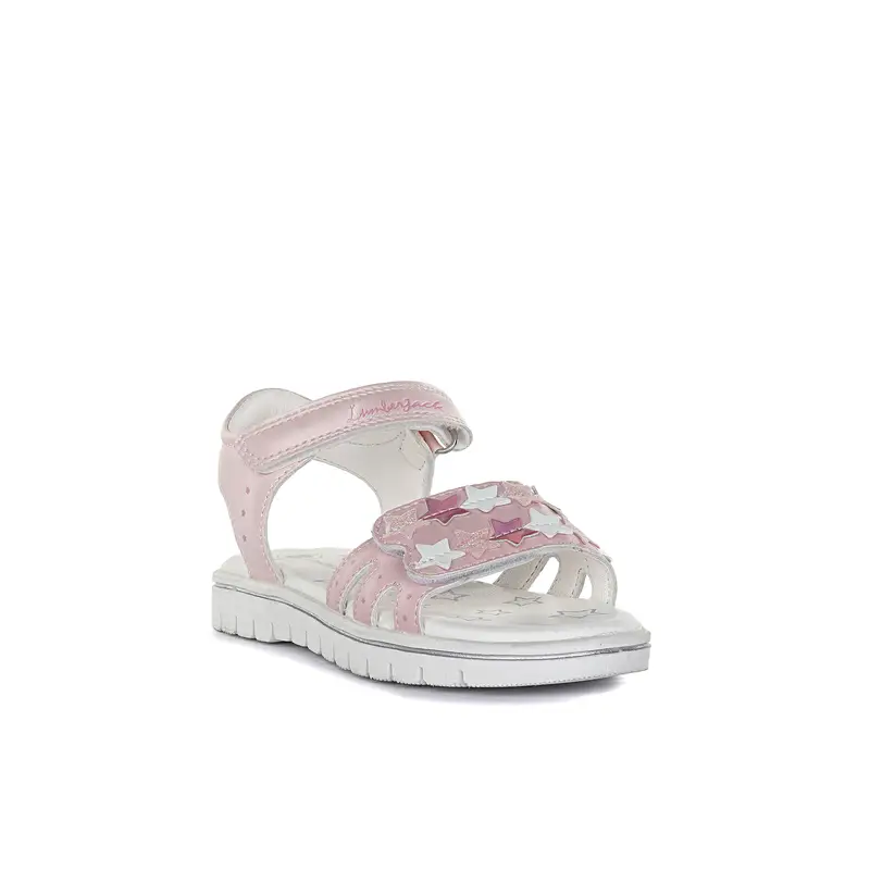 Sandali da bimba rosa con velcro