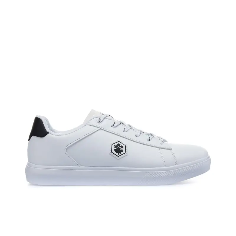 Sneakers bianche con logo laterale