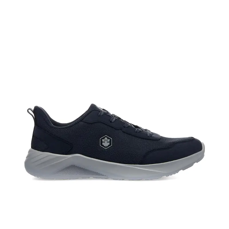 Sneakers blu con logo laterale