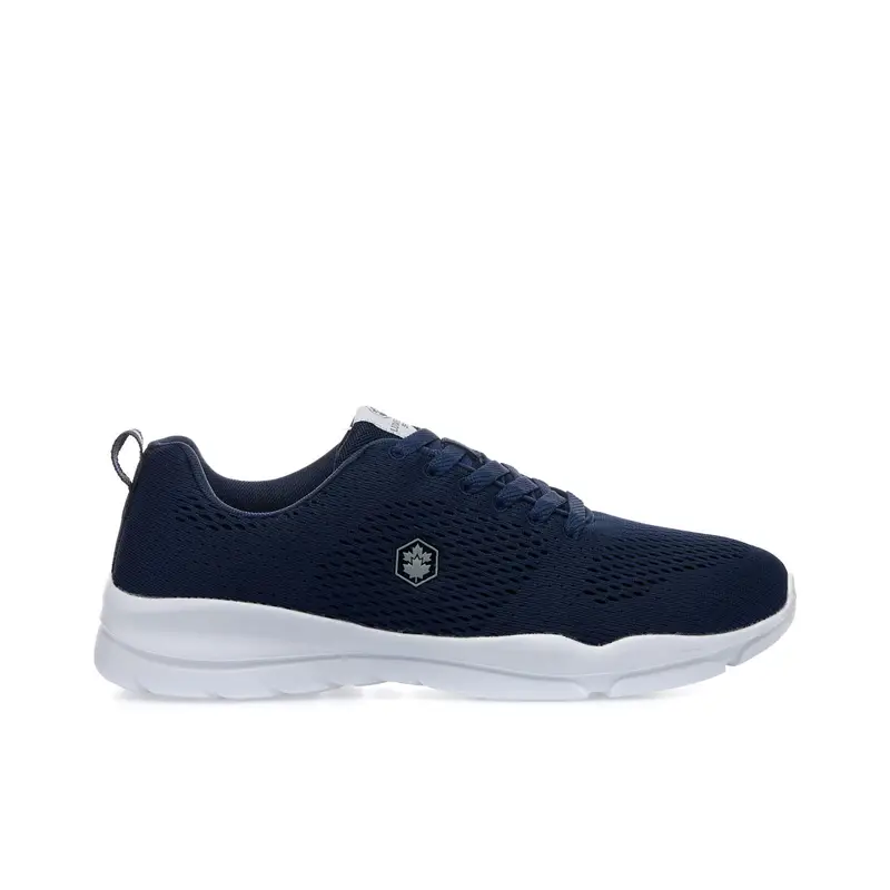 Sneakers blu con logo laterale
