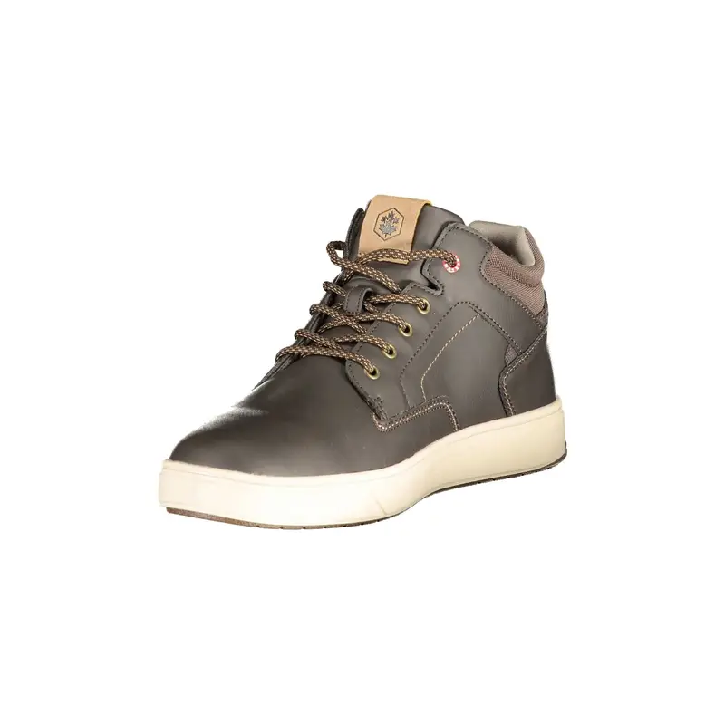 Lumberjack Sneakers Uomo Marroni con Stampa Logo miniatura 3