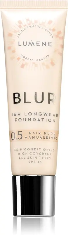 Blur 16h fondotinta lunga tenuta SPF 15 colore 0,5 Fair Nude 30 ml