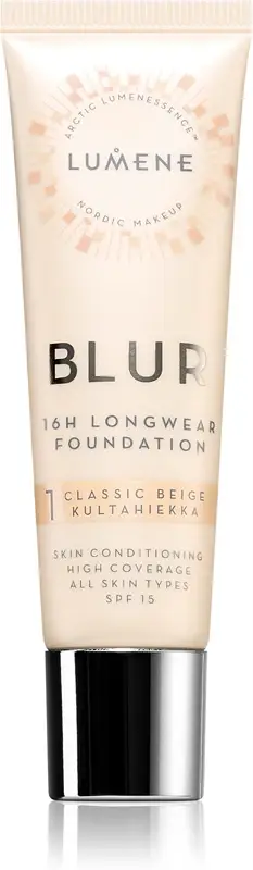 Blur 16h fondotinta lunga tenuta SPF 15 colore 1 Classic Beige 30 ml