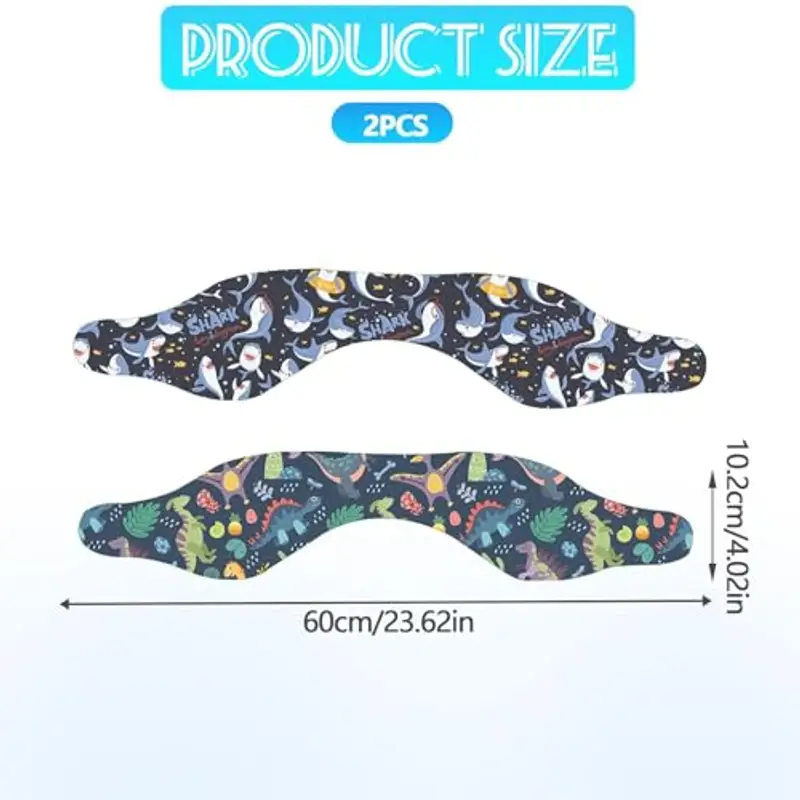 LUMOOM 2 fasce da nuoto per bambini, fascia in neoprene con elevata elasticità, fascia impermeabile per adulti, fascia miniatura 2