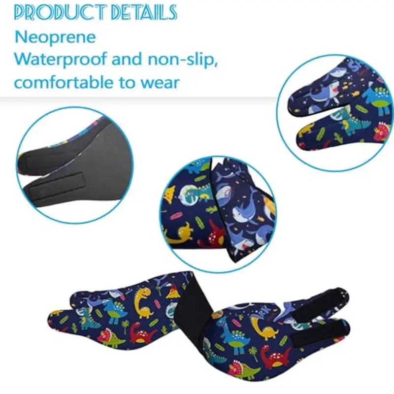 LUMOOM 2 fasce da nuoto per bambini, fascia in neoprene con elevata elasticità, fascia impermeabile per adulti, fascia miniatura 3