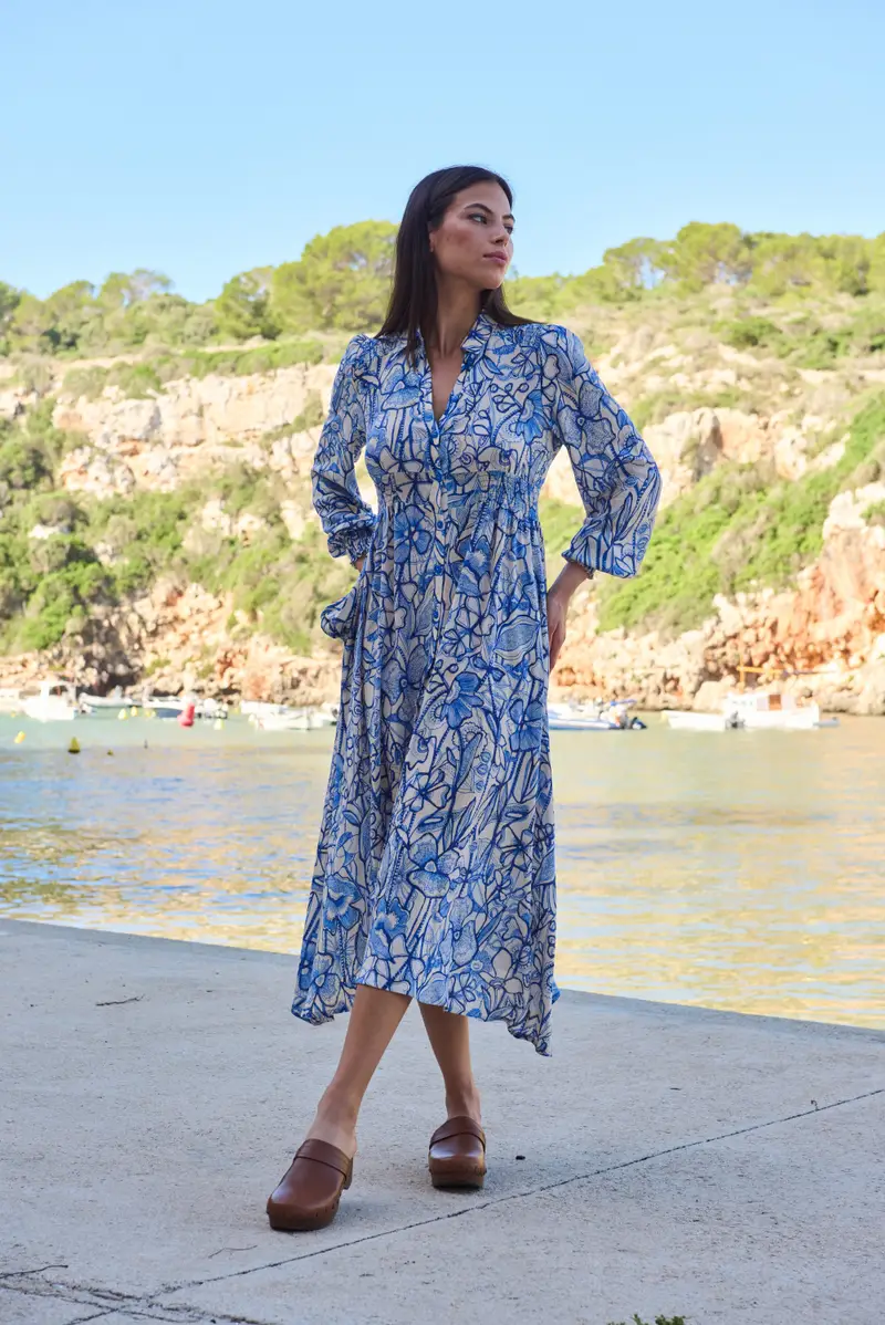 ABITO LUNGO FLOREALE | Colore Multi |