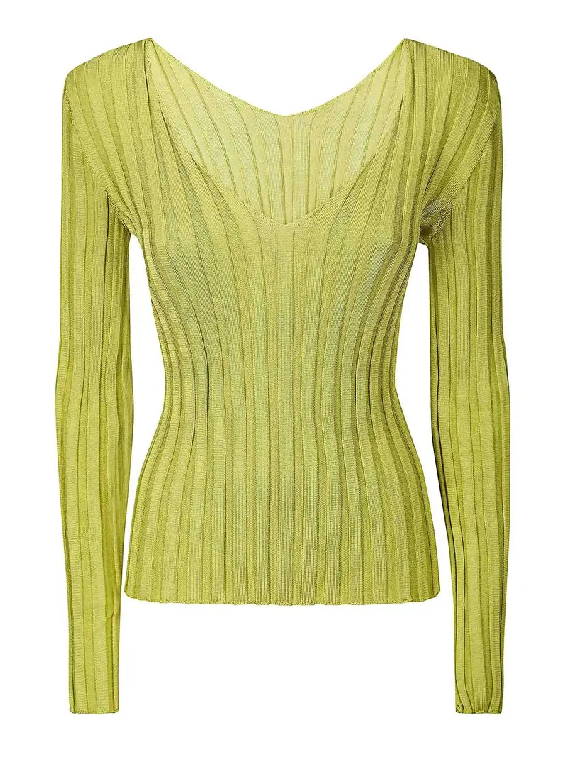 Maglia Scollo Schiena Verde