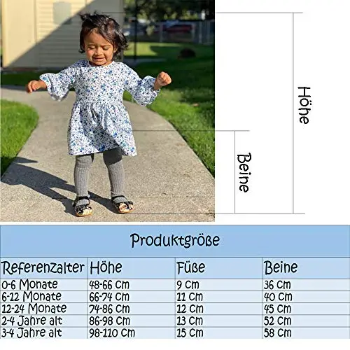 LXGKREL - Collant per neonati e bambini piccoli in cotone, morbidi, caldi ed elastici, 2 pezzi, da 0 a 24 mesi, bianco miniatura 2