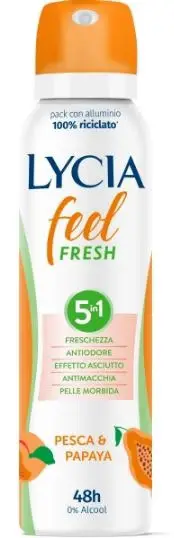 Feel Fresh Deodorante Spray 5In1 Pesca E Papaya 150 Ml