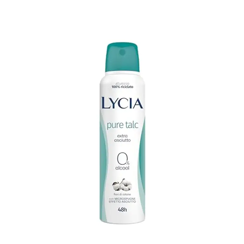 Lycia, Nature Cetriolo e Tè Verde, Deodorante Spray con Antibatterico Naturale, Freschezza Prolungata, Formula Zero