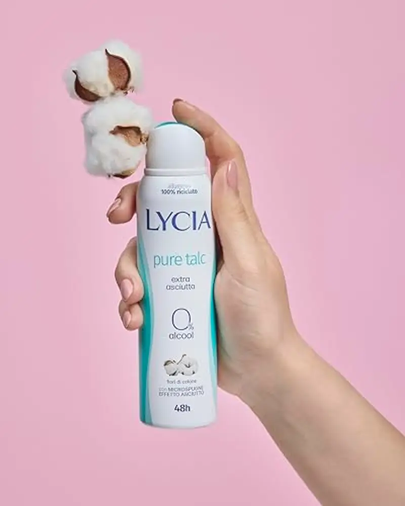 Lycia, Nature Cetriolo e Tè Verde, Deodorante Spray con Antibatterico Naturale, Freschezza Prolungata, Formula Zero miniatura 2