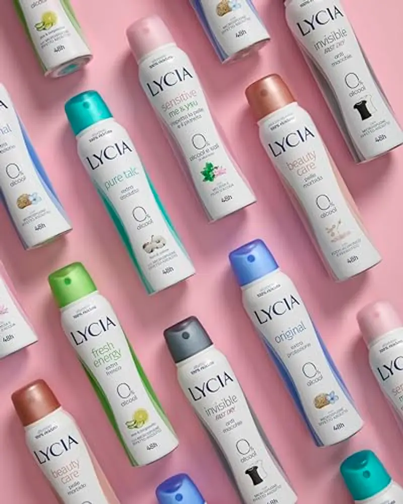 Lycia, Nature Cetriolo e Tè Verde, Deodorante Spray con Antibatterico Naturale, Freschezza Prolungata, Formula Zero miniatura 3