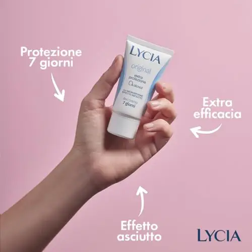 Lycia - Original Deodorante in crema, Extra Protezione per 7 giorni, Senza Alcool, Effetto Asciutto e Vellutato, con miniatura 3