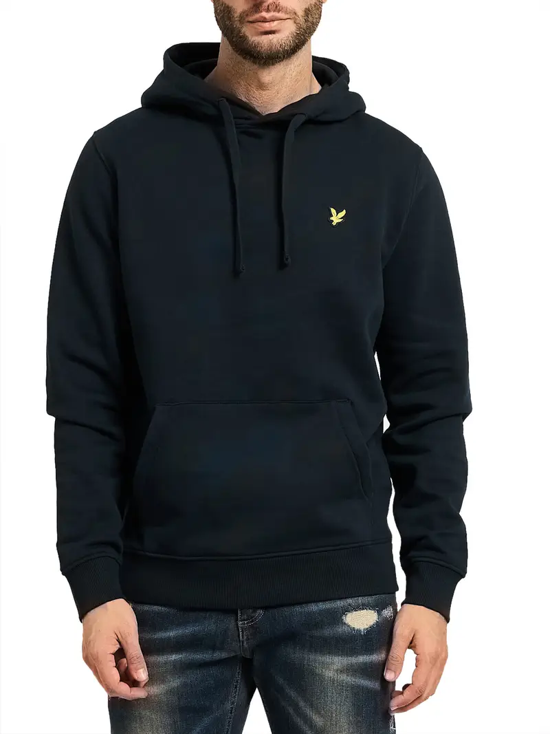 felpa cappuccio lyle & scott da uomo - blu