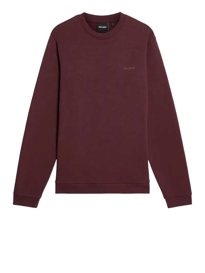 felpa lyle & scott da uomo - bordeaux