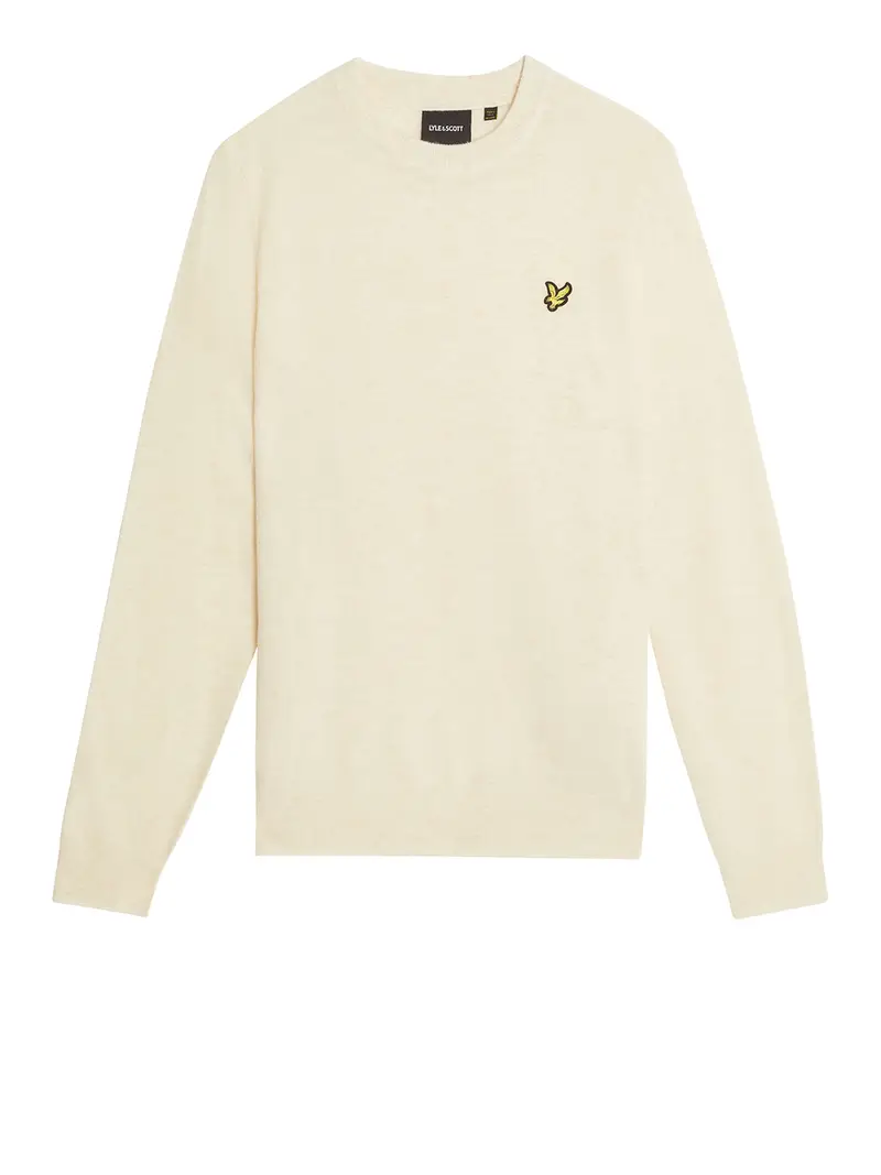 maglione lyle & scott da uomo - avorio