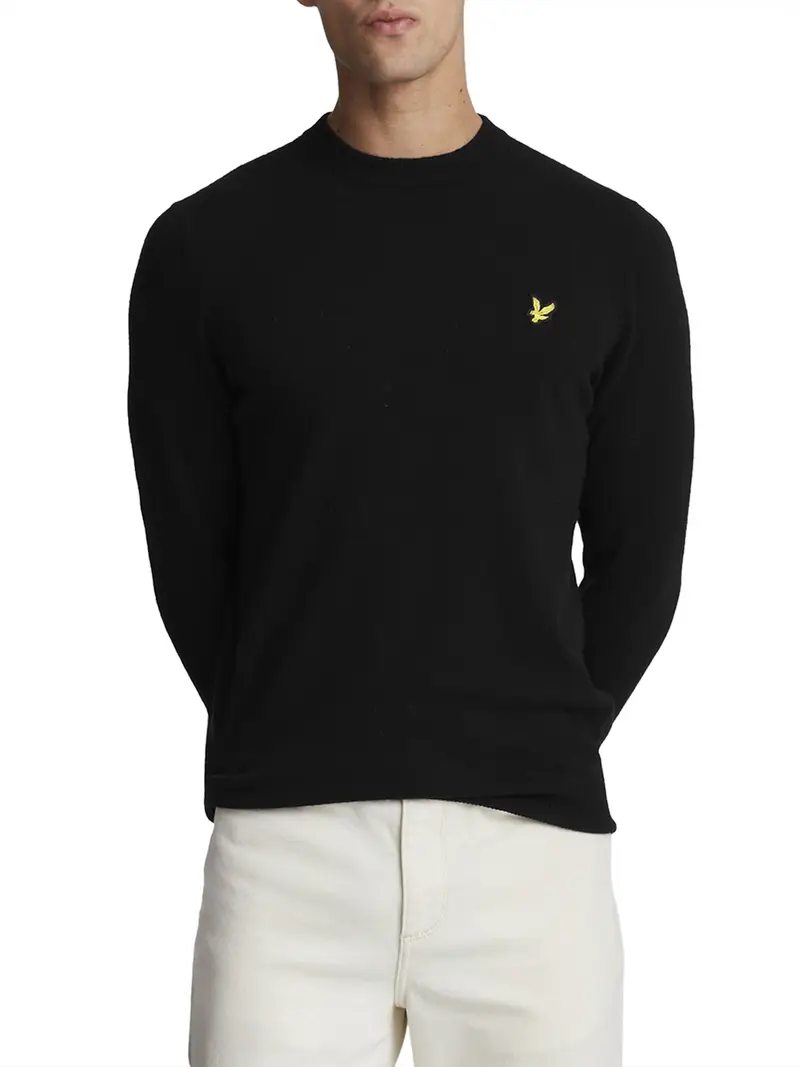 maglione lyle & scott da uomo - nero