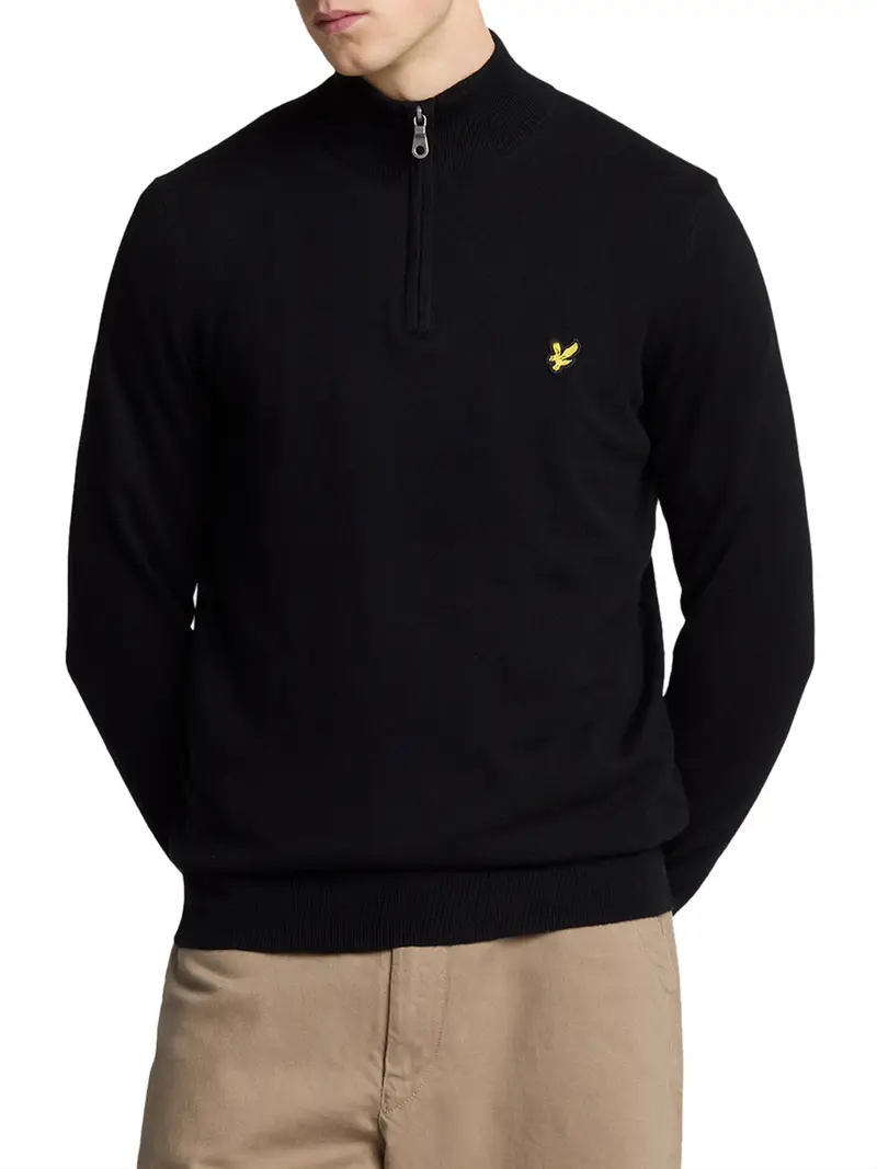 maglione lyle & scott da uomo - nero