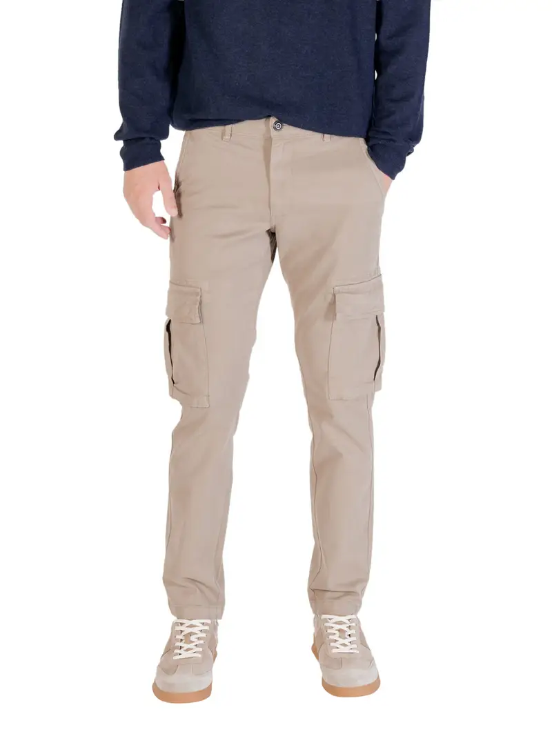 pantalone cargo lyle & scott da uomo - avorio