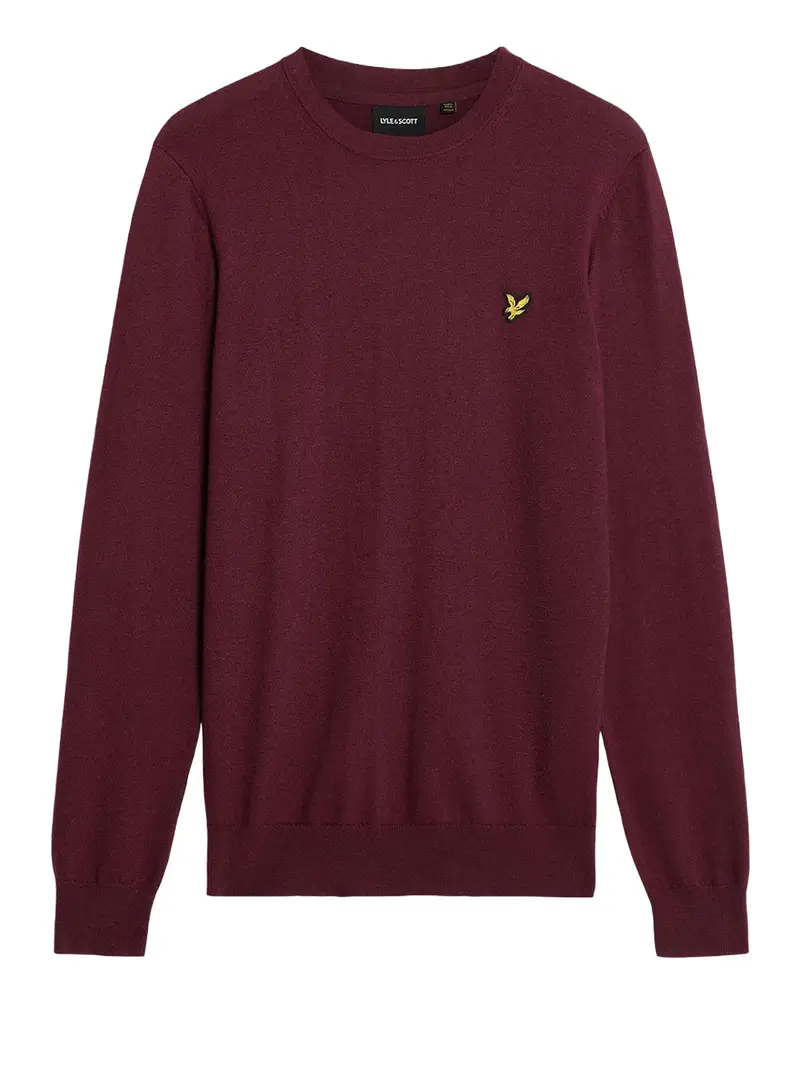 pullover lyle & scott da uomo - bordeaux
