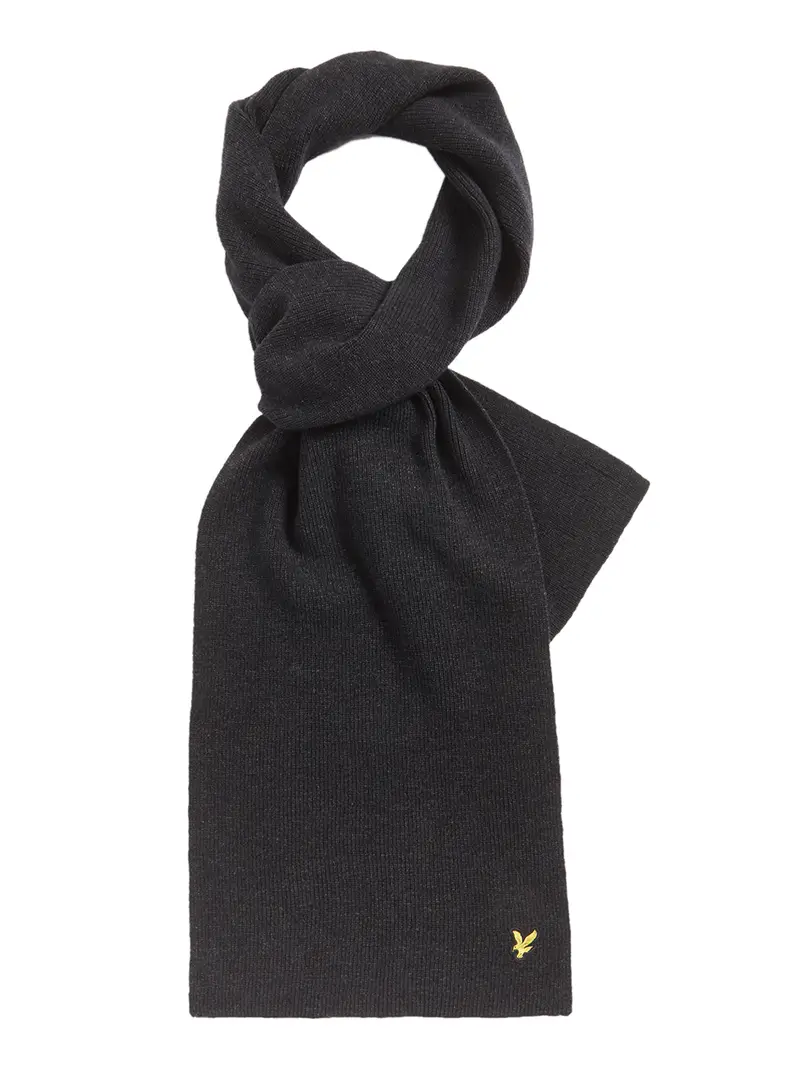 sciarpa lyle & scott da uomo - nero