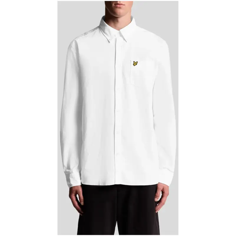 Camicia Uomo Blu a Maniche Lunghe Autunno/Inverno Lyle & Scott - white / M
