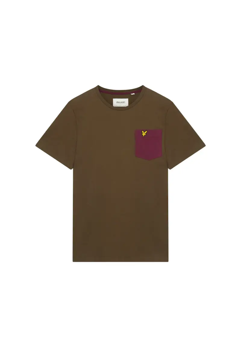 Contrast Pocket T-Shirt - S / Verde