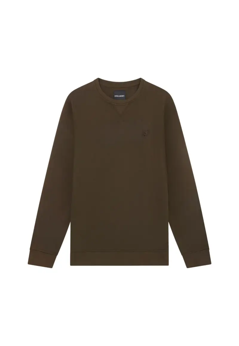 Felpa Tonal Eagle Crew Neck Olive - S / Verde