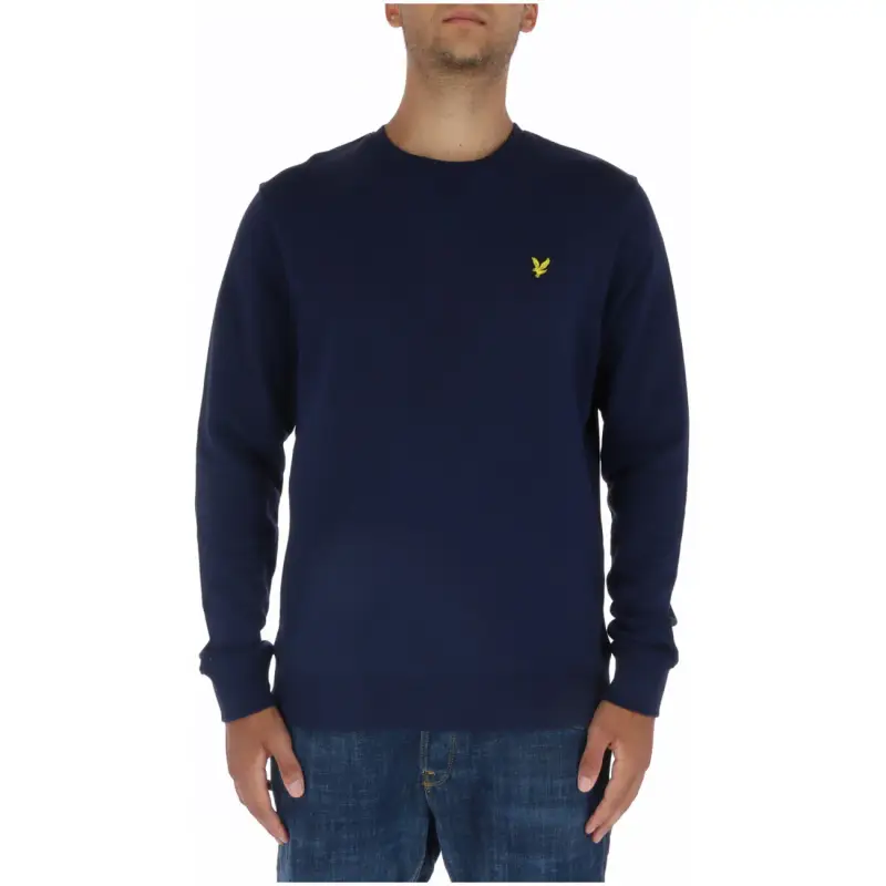 Felpa Uomo Lyle & Scott Girocollo Azzurro in Cotone - blue / S
