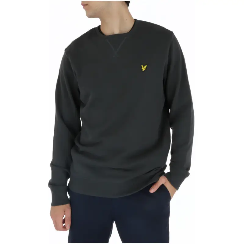 Felpa Uomo Lyle & Scott Girocollo Azzurro in Cotone - grey / M