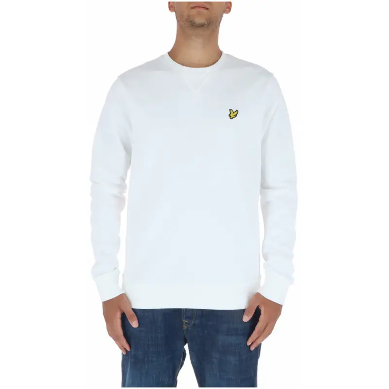 Felpa Uomo Lyle & Scott Girocollo Azzurro in Cotone - white / S