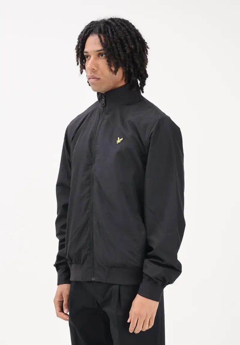 Giacca a vento nera da uomo