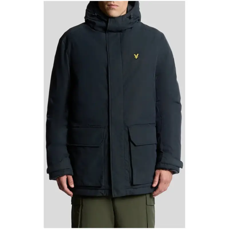 Giubbotto Uomo Lyle & Scott Blu Invernale con Cappuccio - blue / M
