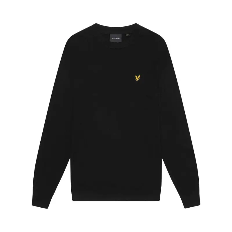 Maglia Maniche Lunghe Girocollo Nero Uomo XL