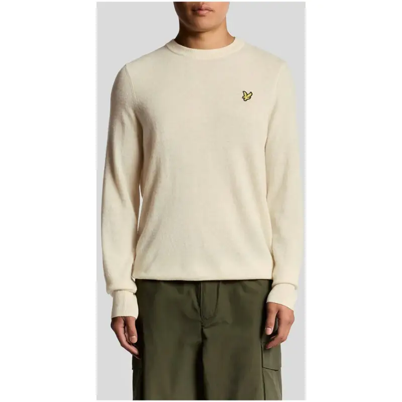 Maglione girocollo blu Lyle & Scott - beige / S