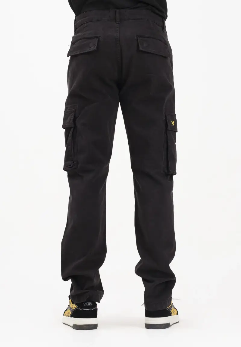 Pantalone cargo nero da uomo miniatura 3