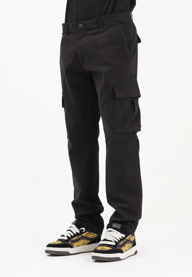 Pantalone cargo nero da uomo