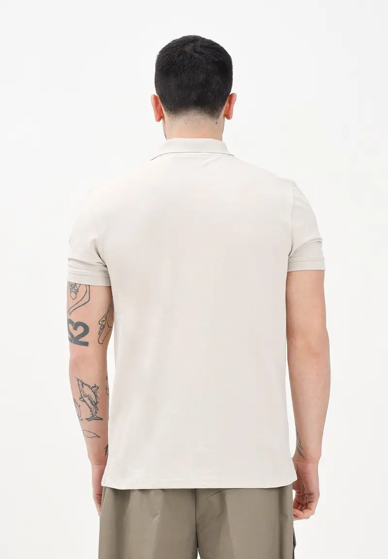 Lyle & Scott Polo Uomo Beige 918620 miniatura 2