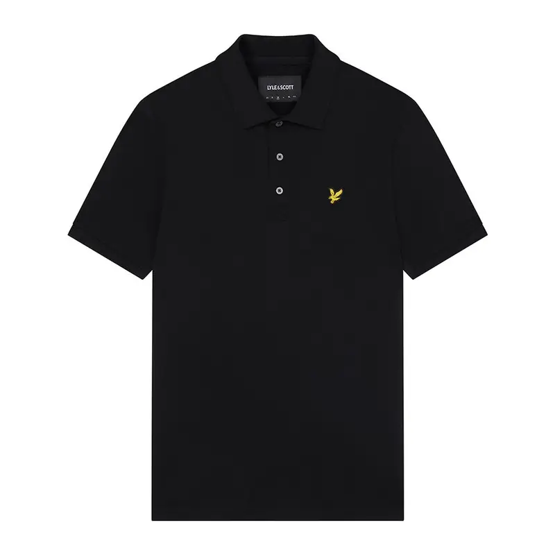 Polo Logo Piccolo Nero Uomo L
