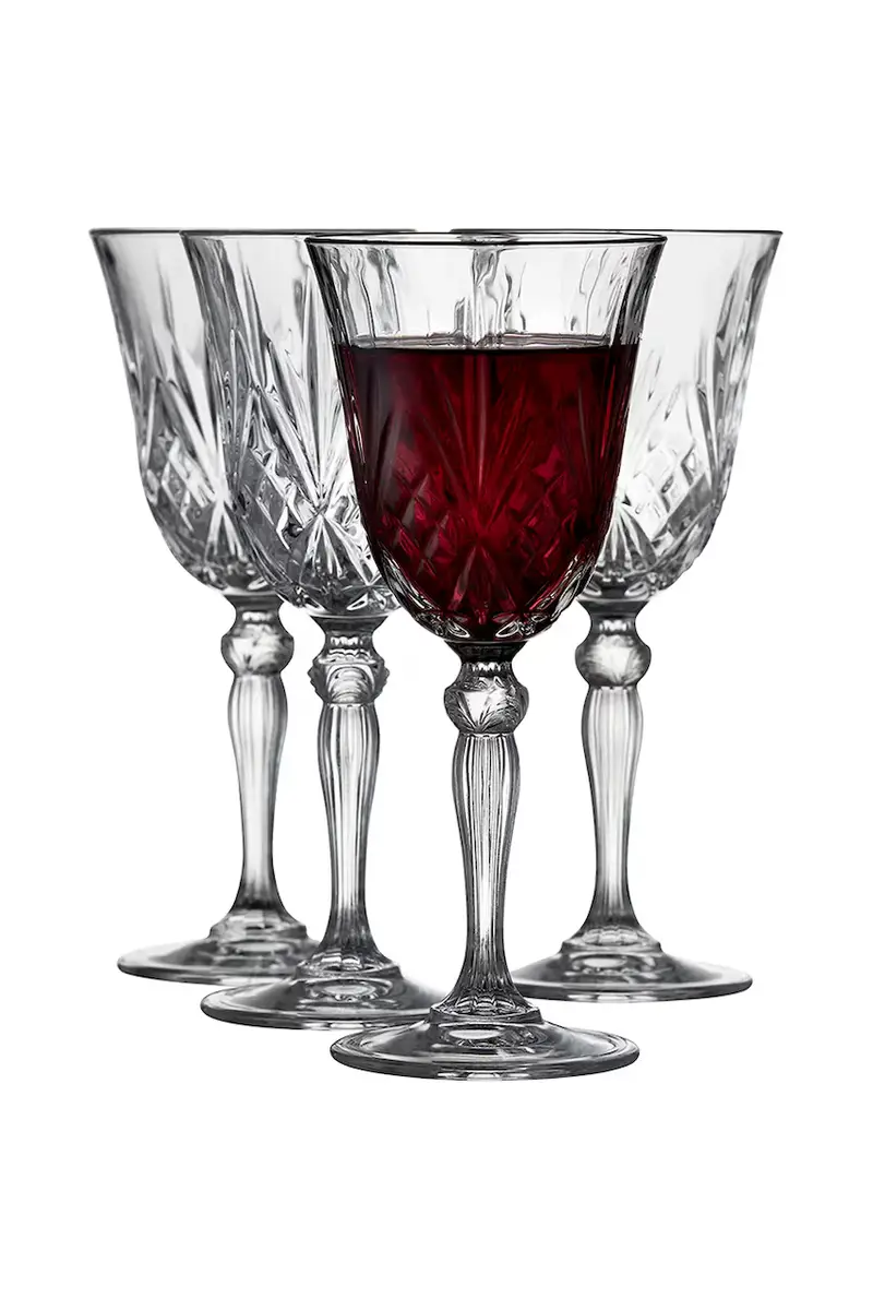 set calici da vino Melodia 270 ml pacco da 4 Multicolore