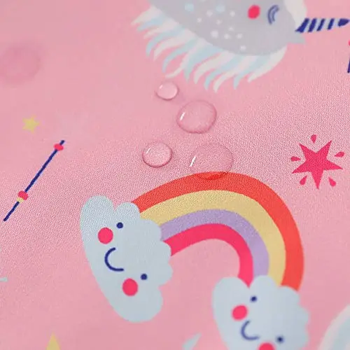 LZH Ragazzi Ragazze Impermeabile, Giacca Impermeabile con Cappuccio Cappotto Pantaloni Completi 2 PZ 3 miniatura 3