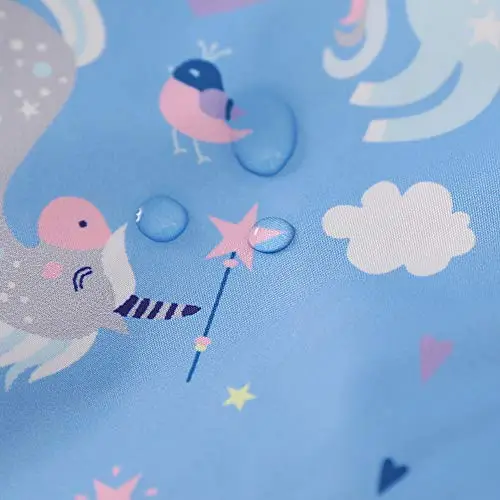 LZH Ragazzi Ragazze Impermeabile, Giacca Impermeabile con Cappuccio Cappotto Pantaloni Completi 2 PZ 4 miniatura 3