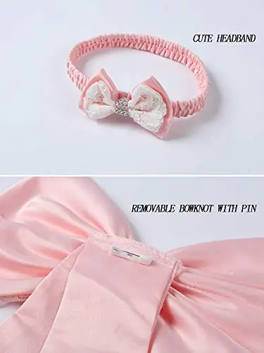 LZH Vestito da Ragazza per Bambina Abito da Battesimo da Principessa per Matrimoni Sposa Compleanno miniatura 3