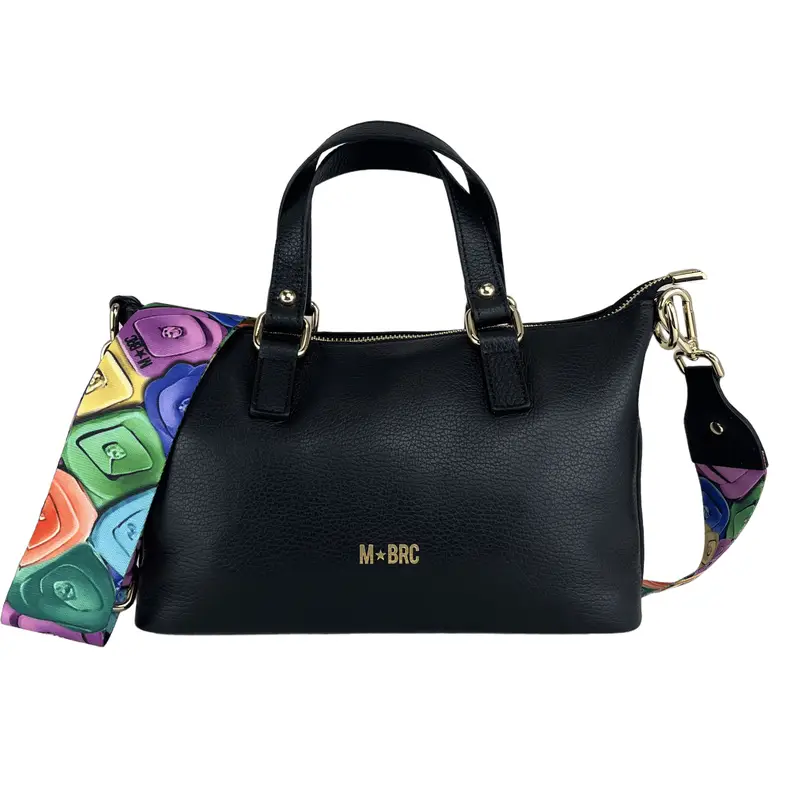 Borsa a mano e tracolla Obona H061 NERO