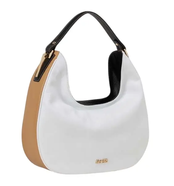 King Borsa a spalla H174 Bianco/Camel
