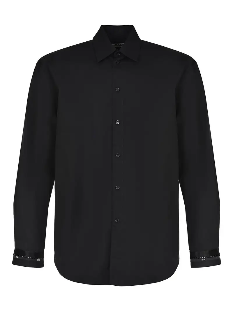 Camicia Msgm In Cotone Nero
