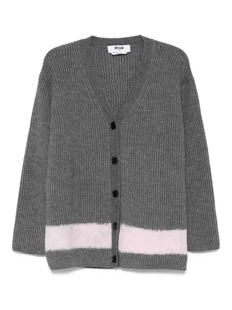 MSGM Cardigan Grigio 4185039