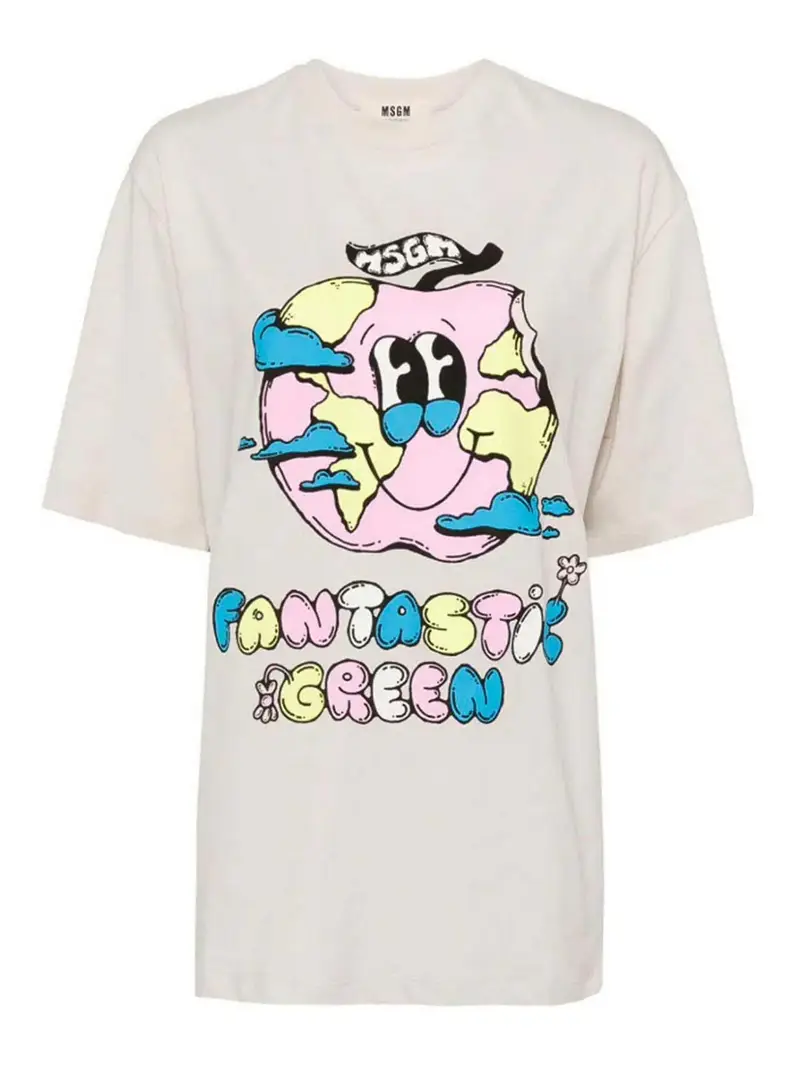 . Fantastica maglietta verde Grigio