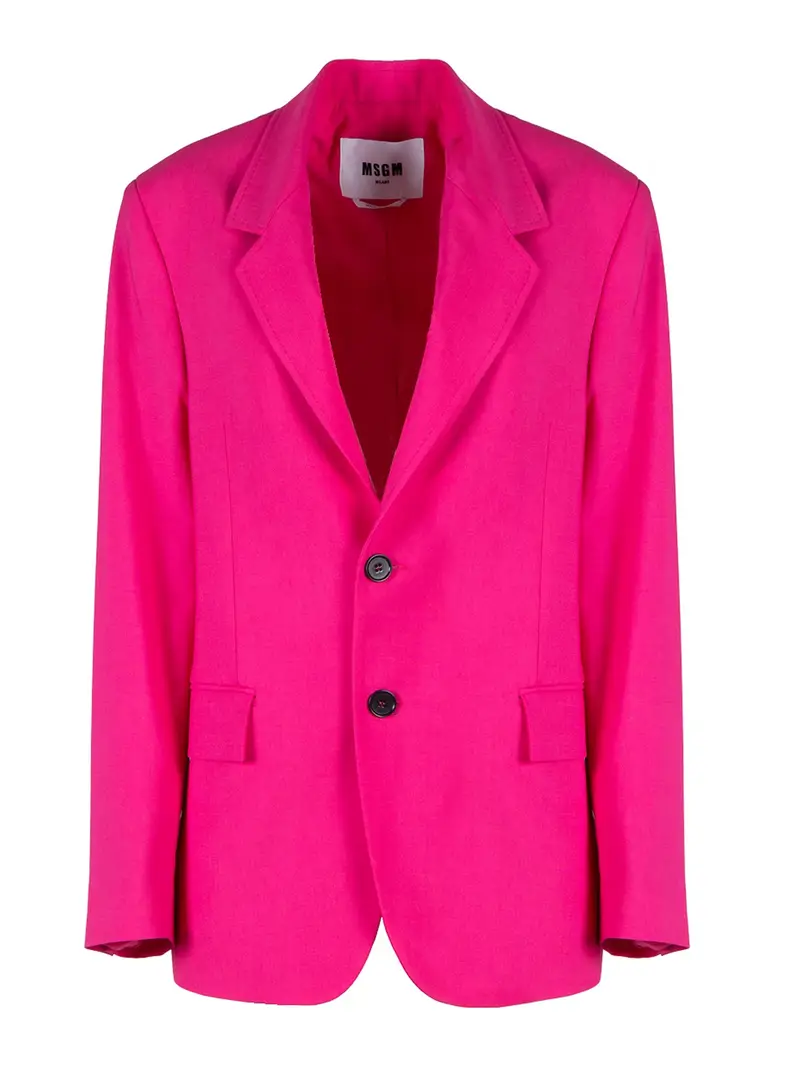 . Giacca 2 bottoni in lana leggera Multicolore