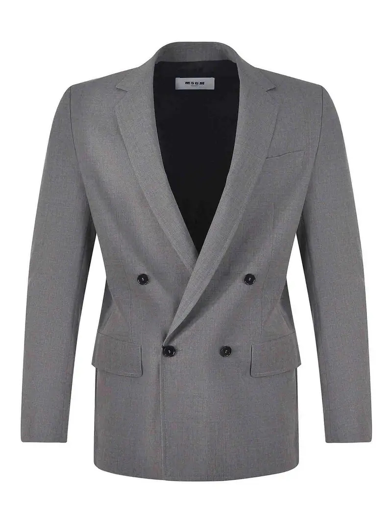 . Giacca msgm in lana Grigio